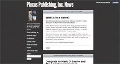 Desktop Screenshot of news.plexuspublishing.com